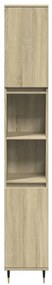 vidaXL Ντουλάπι Μπάνιου Sonoma Δρυς 30x30x190 εκ. Επεξεργασμένο Ξύλο