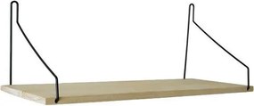 Ράφι επιτοίχιο Nextdeco minimal μαύρο Υ17x50x14εκ.