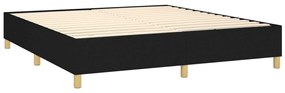 ΚΡΕΒΑΤΙ BOXSPRING ΜΕ ΣΤΡΩΜΑ ΜΑΥΡΟ 160X200 ΕΚ. ΥΦΑΣΜΑΤΙΝΟ 3142587