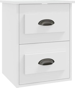 vidaXL Κομοδίνα Επιτοίχια 2 τεμ. Λευκά 41,5x36x53 εκ.
