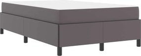 vidaXL Σκελετός Κρεβατιού με στρώμα Γκρι 120 x 200 cm ύφασμα