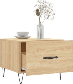 vidaXL Τραπεζάκια Σαλονιού 2 τεμ Sonoma Δρυς 50x50x40 εκ Επεξ. Ξύλο