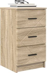 vidaXL Κομοδίνο Sonoma Δρυς 38 x 38 x 66 εκ Επεξεργασμένο ξύλο