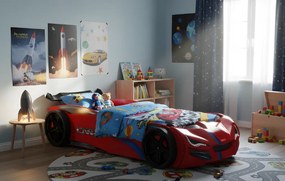 Κρεβάτι παιδικό turbo plus-Κόκκινο