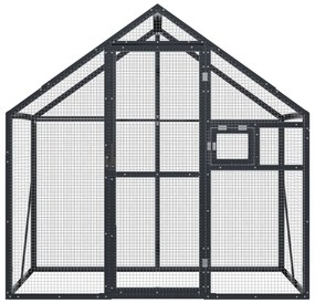 vidaXL Κλουβί Ανθρακί 179 x 100 x 185 εκ. από Αλουμίνιο