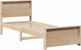 vidaXL Σκελετός Κρεβατιού Καφέ 75 x 190 cm Επεξεργασμένο ξύλο