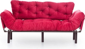 Τριθέσιος Καναπές Κρεβάτι Κεραμιδί NITTA 70x185x85