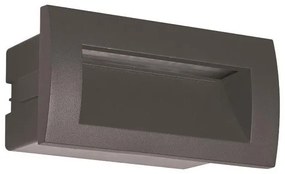 Απλίκα LED Εξωτερικού Χώρου Χωνευτή Eurolamp 145-52503 Dark Grey