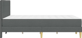 vidaXL Σκελετός Κρεβατιού Σκούρο Γκρι 160 x 200 cm Πολυεστέρας