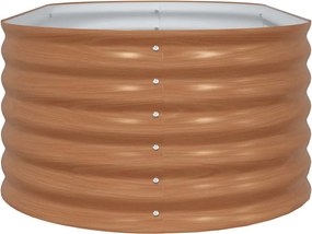 vidaXL Ανεβασμένο Κρεβάτι Καφέ 160 x 80 x 44 cm Ατσάλι