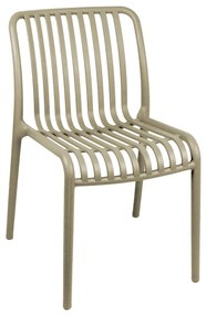 Καρέκλα Zoi  pp σε απόχρωση cappucino 42x58x79εκ