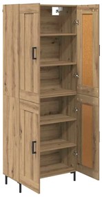 vidaXL Highboard 2 pcs Artisan Oak Επεξεργασμένο ξύλο