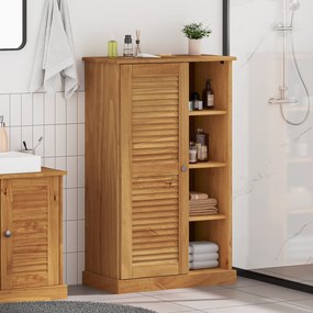 vidaXL Ντουλάπι Μπάνιου καφέ μελί 68 x 34 x 110 εκ. Μασίφ ξύλο πεύκου