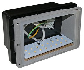 Adeleq Led Φωτιστικό Σώμα Αλουμινίου Χωνευτό 'Εμμεσου Φωτισμού Με Κουτί 1W Θερμό 3-529500