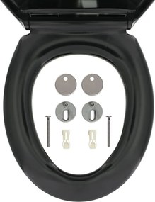 Tiger Ventura Καπάκι Λεκάνης Duroplast Black 251490746