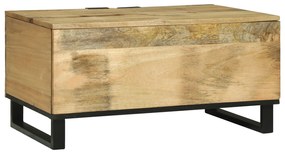 vidaXL Τραπεζάκι σαλονιού - 80 x 50 x 40 εκ., Μασίφ Ξύλο Μάνγκο
