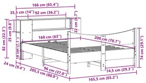 ΣΚΕΛΕΤΟΣ ΚΡΕΒ. ΧΩΡΙΣ ΣΤΡΩΜΑ ΚΑΦΕ ΚΕΡΙΟΥ 160X200 ΕΚ ΜΑΣΙΦ ΠΕΥΚΟ 3323295