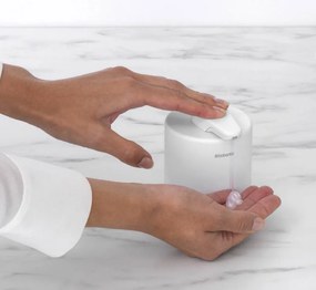 Διανομέας υγρού σαπουνιού Brabantia MindSet 1005673, 200 ml, ευρύ άνοιγμα, λευκό