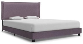 vidaXL Σκελετός Κρεβατιού Χωρίς Στρώμα Taupe Υφασμάτινο 135x190 εκ.