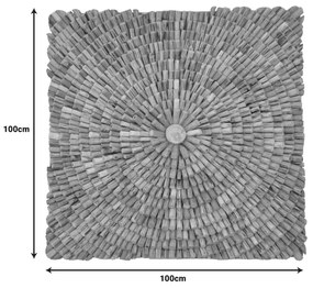 ΔΙΑΚΟΣΜΗΤΙΚΟ ΤΟΙΧΟΥ WALLEN PAKOWORLD TEAK ΞΥΛΟ ΣΕ ΦΥΣΙΚΗ ΑΠΟΧΡΩΣΗ 100X100X5ΕΚ