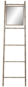 Πετσετοθήκη Δαπέδου DKD Home Decor Καθρέφτης Μέταλλο Μουστάρδα (55 x 3 x 190 cm)
