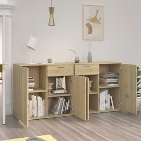 vidaXL Μπουφές Sonoma Δρυς 160 x 36 x 75 εκ. από Επεξ. Ξύλο