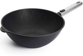 Τηγάνι Wok Αντικολλητικό Με Αποσπώμενη Λαβή Diamond 11030PLCI 30cm Silver-Black Woll 30cm Ατσάλι, Αλουμίνιο