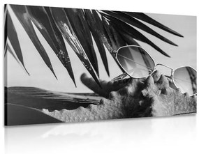Εικόνα γυαλιών ηλίου σε κοχύλι σε μαύρο & άσπρο - 90x60