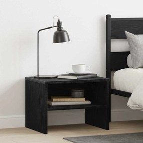 vidaXL Κομοδίνο Μαύρη δρυς 40 x 40 x 30 cm Επεξεργασμένο ξύλο