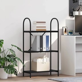 vidaXL Ράφι Βιβλίων Μαύρη δρυς 60 x 30 x 109 εκ Επεξεργασμένο ξύλο