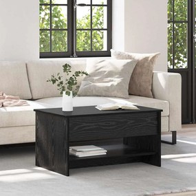 vidaXL Τραπεζάκι σαλονιού Μαύρη δρυς 80 x 50.5 x 41.5 εκ