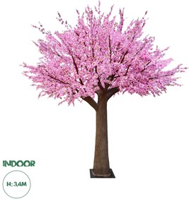 20159 GloboStar® Artificial Garden PEACH BLOSSOM TREE 20159 Τεχνητό Διακοσμητικό Δέντρο Ανθισμένη Ροδακινιά Υ340cm