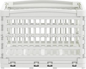 vidaXL Αλάνα Σκύλου 4 Πάνελ 122 x 106,5 x 82 εκ Πλαστικό Λευκό