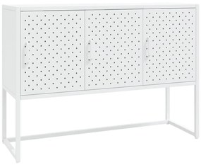 vidaXL Μπουφές Λευκός 105 x 35 x 75 εκ. από Ατσάλι