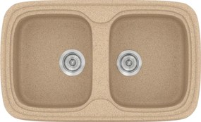 Sanitec Classic 312 (82×50) - Γρανιτένιος νεροχύτης - Granite BEIGE