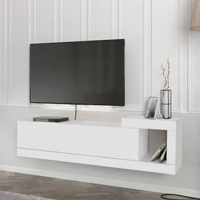 Έπιπλο τηλεόρασης Volare επιτοίχιο λευκό 150x29x38εκ