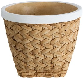 Κασπώ Notting 20803 Φ20x16cm Beige-White GloboStar Cement