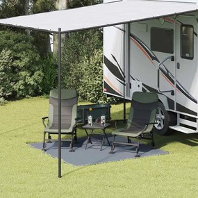 vidaXL Χαλκάκι Σκηνής Μπλε γκρι 200 x 200 cm Πολυαιθυλένιο