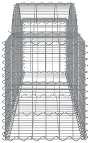 vidaXL Συρματοκιβώτια Τοξωτά 8 τεμ. 200x50x60/80 εκ. Γαλβαν. Ατσάλι