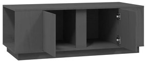 vidaXL Τραπεζάκι Σαλονιού Γκρι 110 x 50 x 40 εκ. από Μασίφ Ξύλο Πεύκου