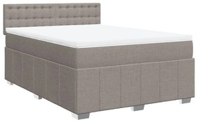 ΚΡΕΒΑΤΙ BOXSPRING ΜΕ ΣΤΡΩΜΑ TAUPE 140X190 ΕΚ. ΥΦΑΣΜΑΤΙΝΟ 3287081