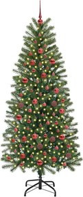 vidaXL Τεχνητό Χριστουγεννιάτικο Δέντρο Πράσινο 180 cm ΠΕ και PVC