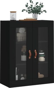 vidaXL Ντουλάπι Τοίχου Μαύρο 69,5 x 34 x 90 εκ.