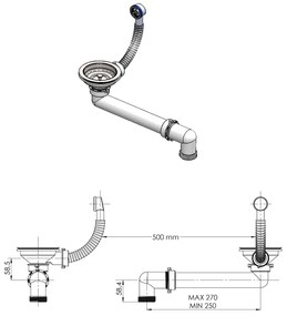 vidaXL Νεροχύτης με Μονή Γούρνα Λευκός Γρανιτένιος