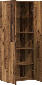 vidaXL Highboard Παλιό ξύλο 70 x 42,5 x 185 εκ