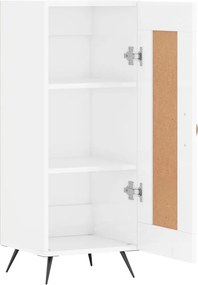 vidaXL Ντουλάπι Γυαλιστερό Λευκό 34,5x34x90 εκ. Επεξεργασμένο Ξύλο