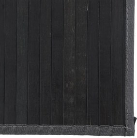 vidaXL Χαλί Ορθογώνιο Μαύρο 80 x 400 εκ. Μπαμπού