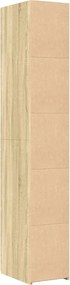 vidaXL Ντουλάπι Sonoma Δρυς 30x42,5x185 εκ. από Επεξεργασμένο Ξύλο