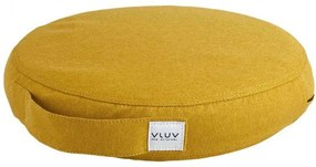 Μαξιλάρι Καρέκλας Pil &amp; Ped VLPPV240MUAN Φ40cm Mustard Vluv Pvc,Ύφασμα