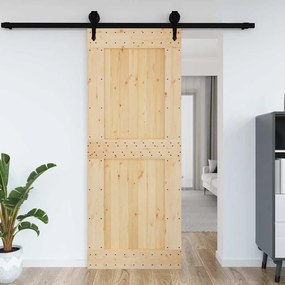 vidaXL Πόρτα NARVIK 90 x 210 εκ. από Μασίφ Ξύλο Πεύκου